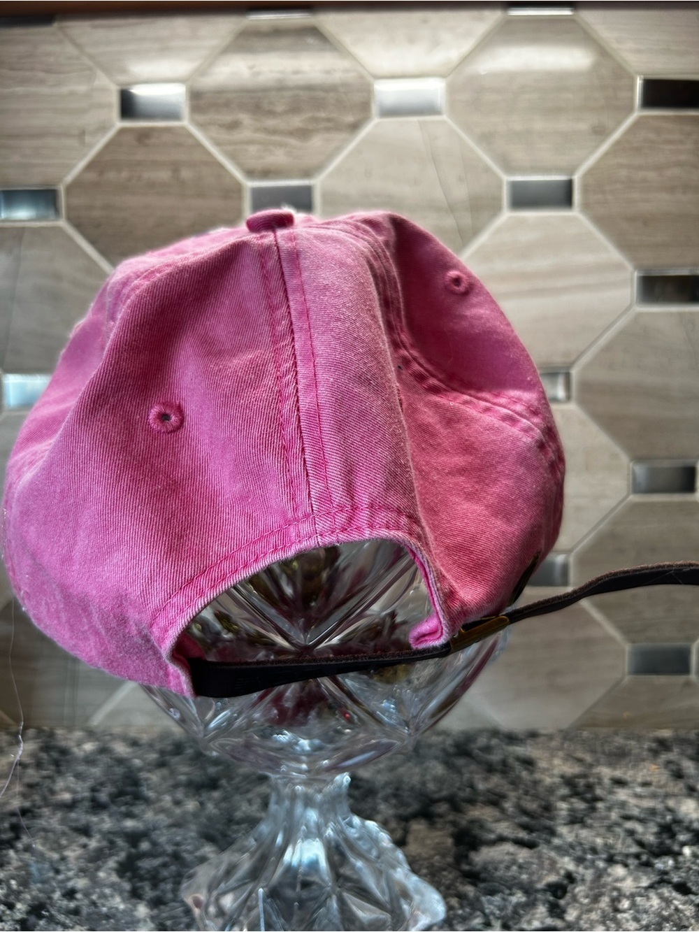 NewHandcrafted Boho Cottagecore Women Pink Lace Floral Baseball Cap OOAK - Picture 8 of 10